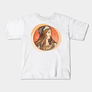 Alphonse Mucha Art Nouveau ver.1 Kids T-Shirt